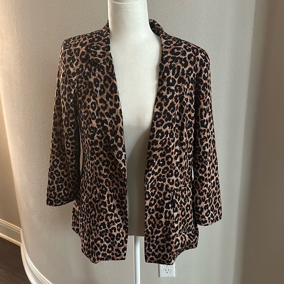 Likely-New with tags-Amelia Leopard One-Button Blazer - Picture 3 of 10